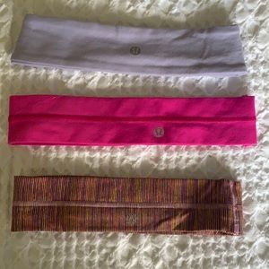 3 lululemon headbands